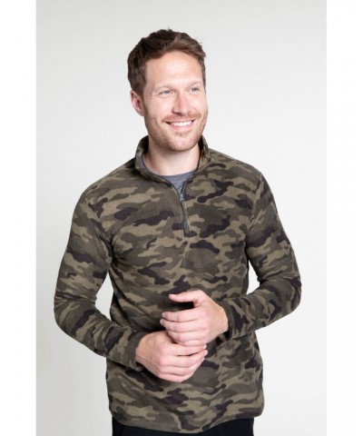 Camber II Mens Half-Zip Fleece Camouflage $15.38 Fleece