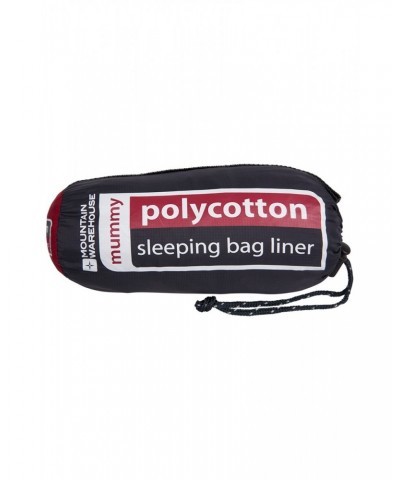 Polycotton Mummy Sleeping Bag Liner Charcoal $13.50 Sleeping Bags