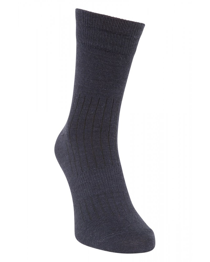 Mens Merino Mid-Calf Socks Navy $10.19 Accessories