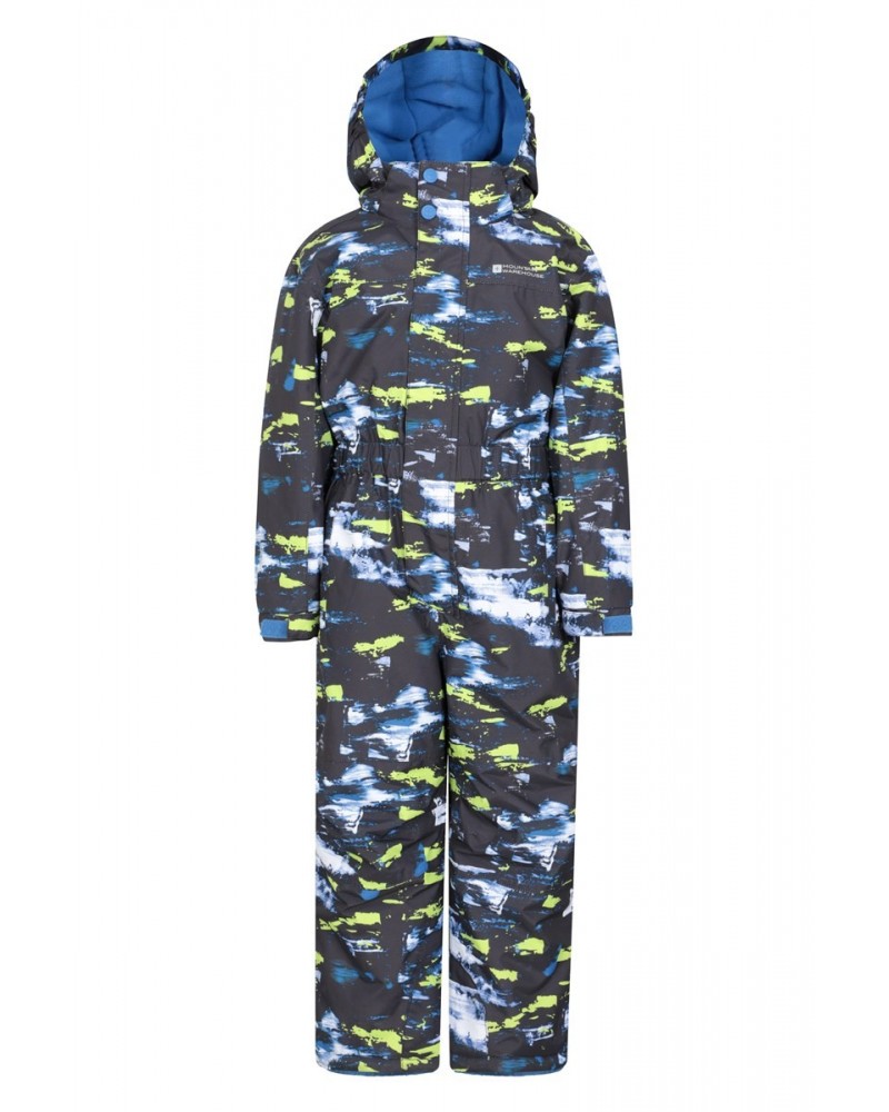 Cloud Printed Kids All in One Waterproof Snowsuit Mixed $26.65 Ski