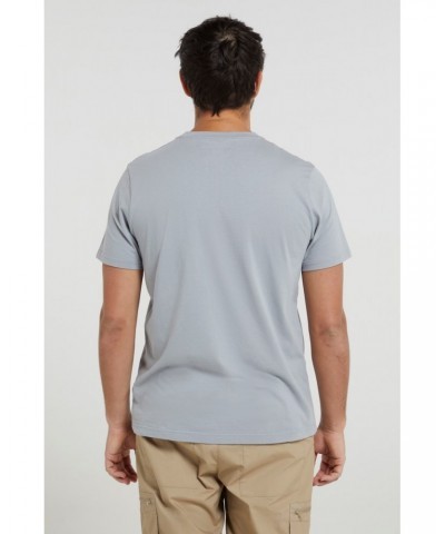 Bike Organic Cotton Mens T-Shirt Grey $14.30 Tops