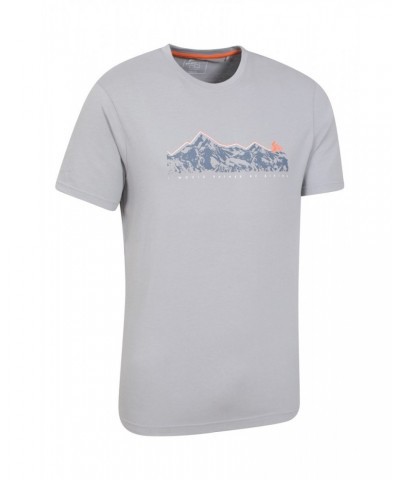 Bike Organic Cotton Mens T-Shirt Grey $14.30 Tops