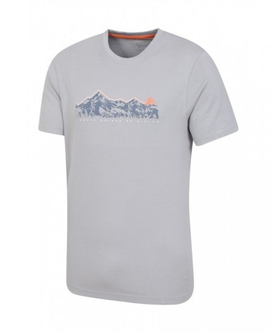 Bike Organic Cotton Mens T-Shirt Grey $14.30 Tops