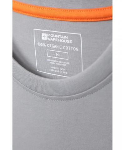 Bike Organic Cotton Mens T-Shirt Grey $14.30 Tops