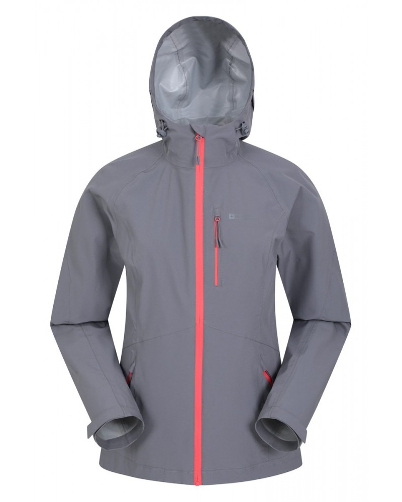 2.5 Layer Lightweight Womens Waterproof Jacket Grey $47.99 Jackets