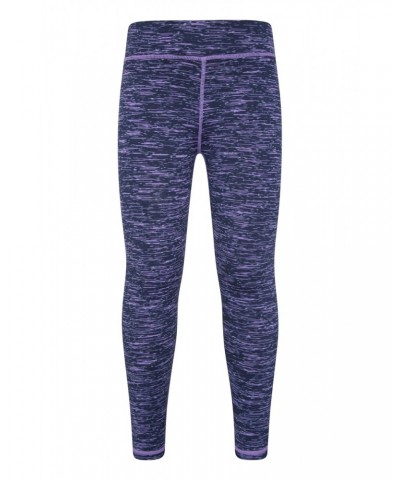 Kayleigh Kids Space Dye Leggings Dusky Purple $12.09 Active