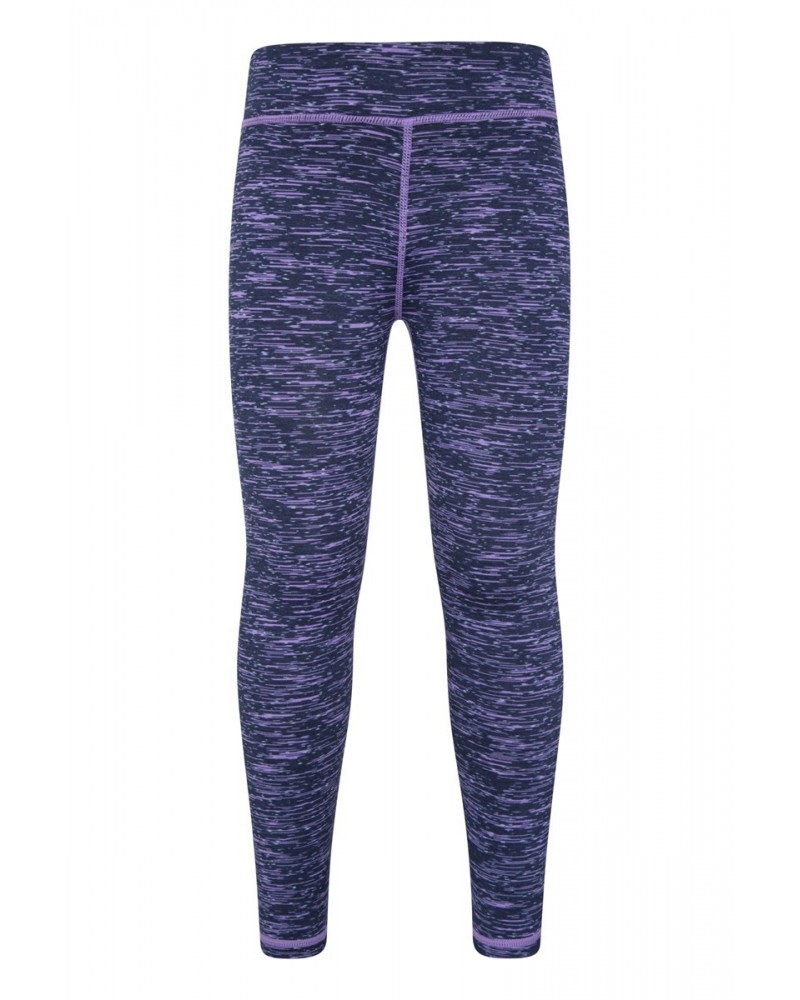 Kayleigh Kids Space Dye Leggings Dusky Purple $12.09 Active