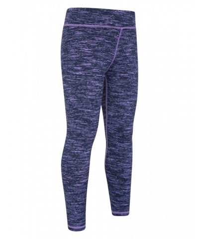 Kayleigh Kids Space Dye Leggings Dusky Purple $12.09 Active