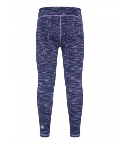 Kayleigh Kids Space Dye Leggings Dusky Purple $12.09 Active