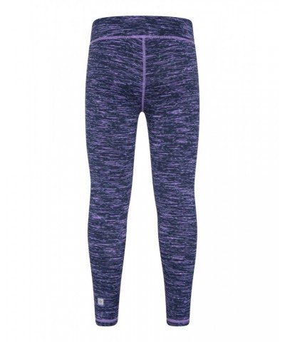 Kayleigh Kids Space Dye Leggings Dusky Purple $12.09 Active