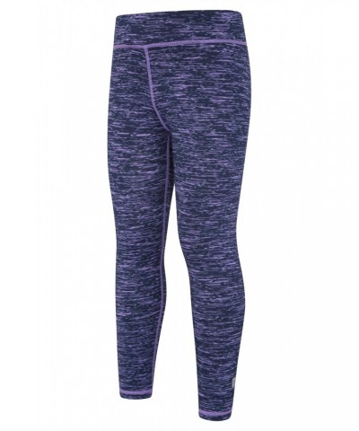 Kayleigh Kids Space Dye Leggings Dusky Purple $12.09 Active