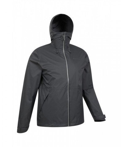 Swerve Mens Packaway Waterproof Jacket Dark Grey $26.31 Jackets