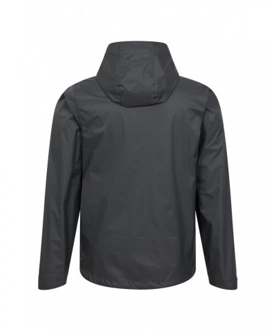 Swerve Mens Packaway Waterproof Jacket Dark Grey $26.31 Jackets