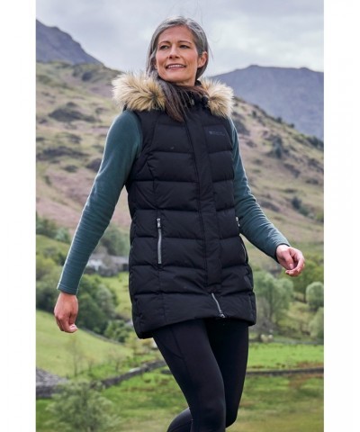 Isla Extreme Womens Down Vest Black $45.60 Jackets