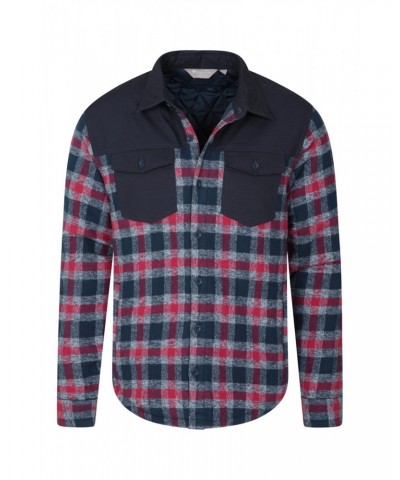 Flannel Insulated Mens Shacket Grey $26.50 Jackets