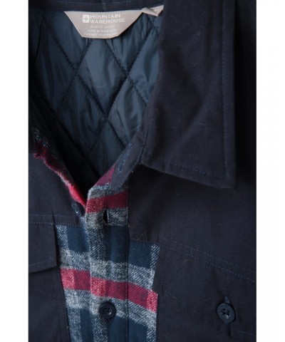 Flannel Insulated Mens Shacket Grey $26.50 Jackets