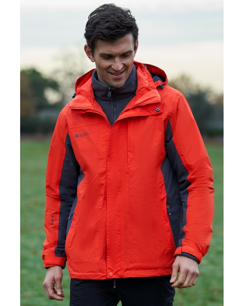 Thunderstorm Mens 3 in 1 Jacket Orange $25.50 Jackets