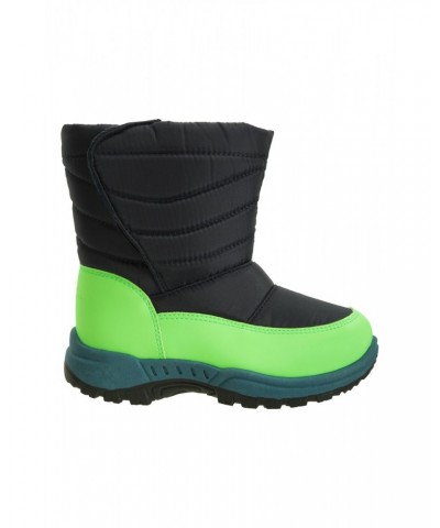 Caribou Toddler Adaptive Snow Boots Lime $15.89 Footwear