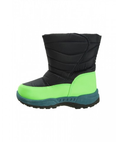 Caribou Toddler Adaptive Snow Boots Lime $15.89 Footwear