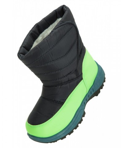 Caribou Toddler Adaptive Snow Boots Lime $15.89 Footwear