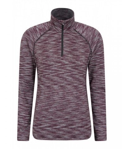 Bend And Stretch Womens Half-Zip Midlayer Burgundy $19.79 Active