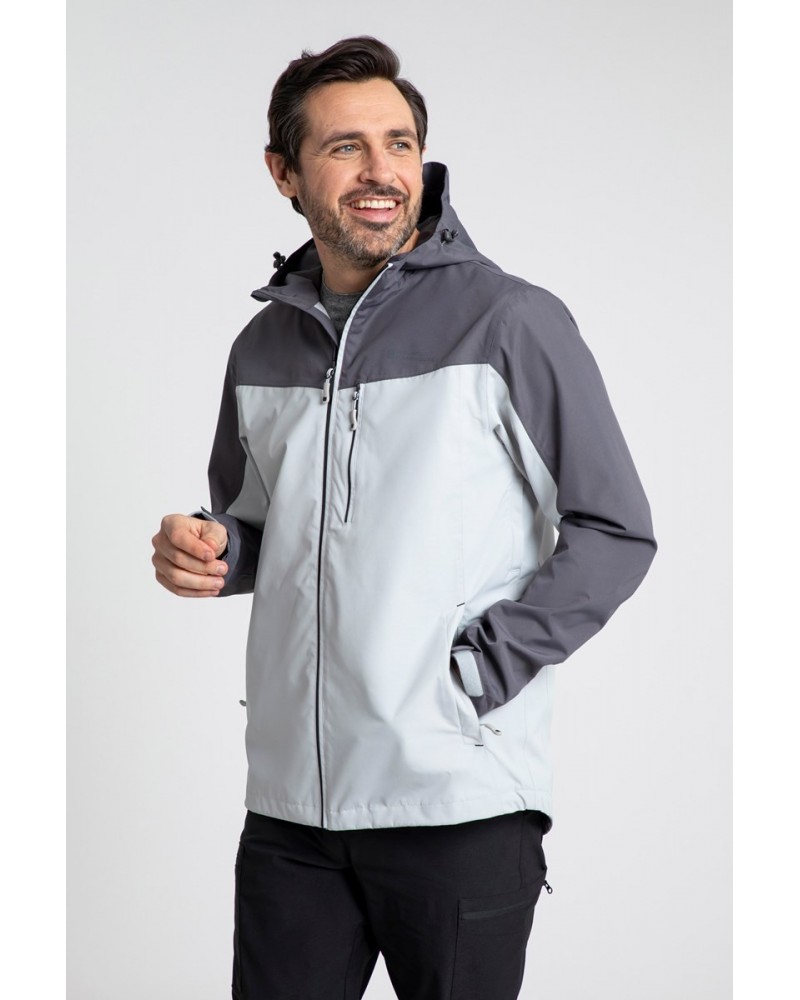 Brisk Extreme Mens Waterproof Jacket Light Grey $43.20 Jackets