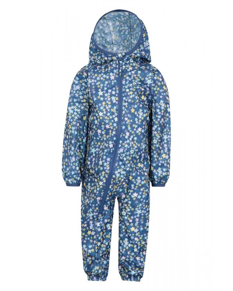 Printed Toddler Recycled Waterproof Rain Suit Flower $18.47 Babywear