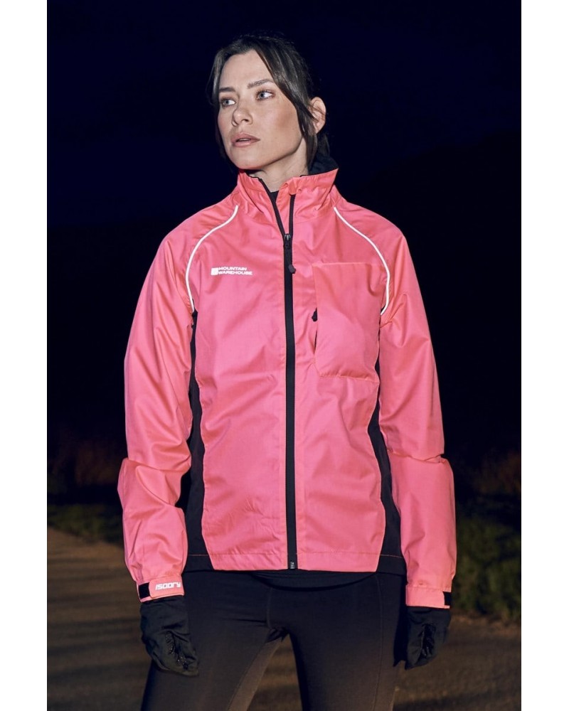 Adrenaline II Womens Waterproof Iso-Viz Jacket Bright Pink $28.70 Active