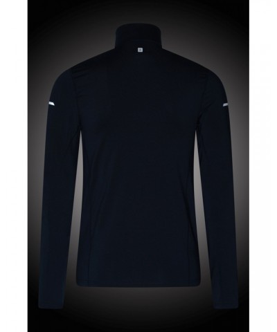 Vault Mens Recycled Half-Zip Top Navy $22.79 Tops