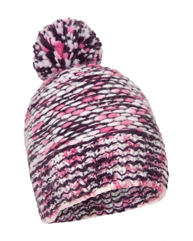 Como Womens Fleece Lined Beanie Purple $11.59 Ski