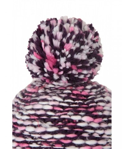 Como Womens Fleece Lined Beanie Purple $11.59 Ski