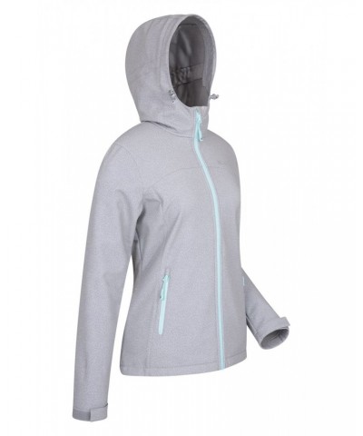 Exodus Womens Printed Water Resistant Softshell Silver $37.79 Jackets