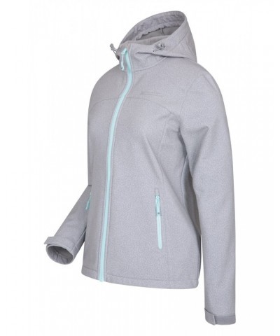 Exodus Womens Printed Water Resistant Softshell Silver $37.79 Jackets