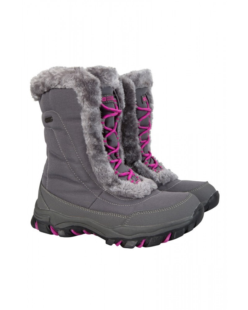 Ohio Kids Adaptive Snow Boots Grey $24.95 Footwear