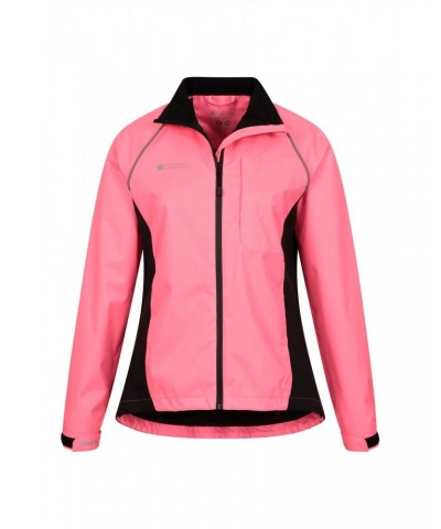 Adrenaline II Womens Waterproof Iso-Viz Jacket Bright Pink $28.70 Active