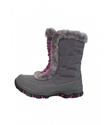 Ohio Kids Adaptive Snow Boots Grey $24.95 Footwear