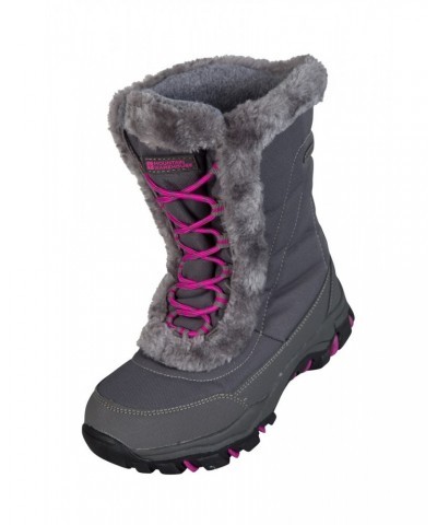 Ohio Kids Adaptive Snow Boots Grey $24.95 Footwear