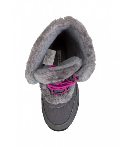 Ohio Kids Adaptive Snow Boots Grey $24.95 Footwear