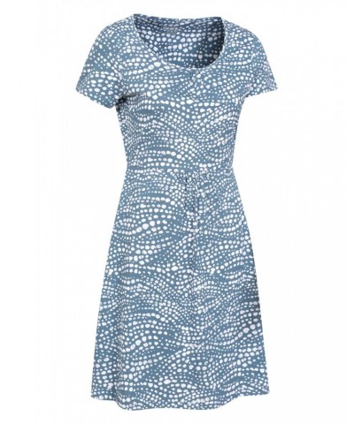 Mountain Essentials Lora Womens Skater Dress Pale Blue $14.85 Dresses & Skirts