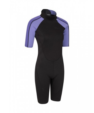 Shorty Womens 2.5/2mm Wetsuit Purple $43.34 Swimwear