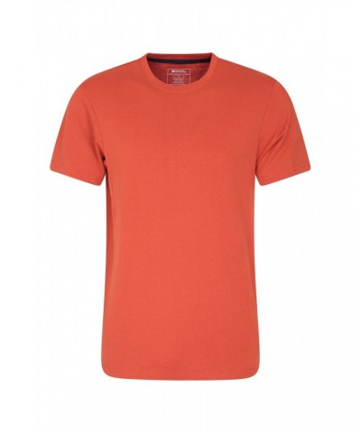 Eden Mens Organic Plain T-Shirt Rust $10.79 Tops