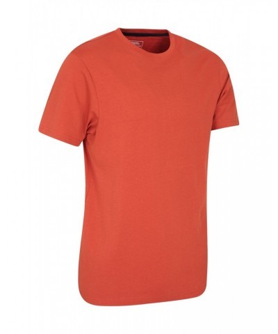 Eden Mens Organic Plain T-Shirt Rust $10.79 Tops