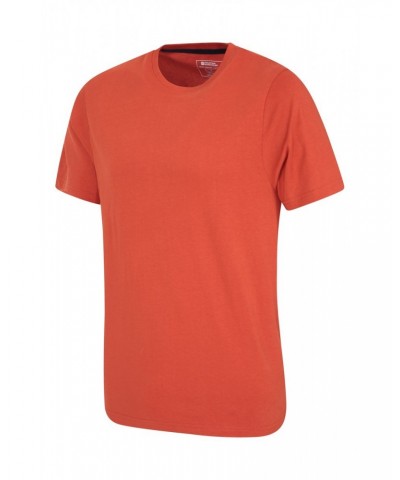 Eden Mens Organic Plain T-Shirt Rust $10.79 Tops