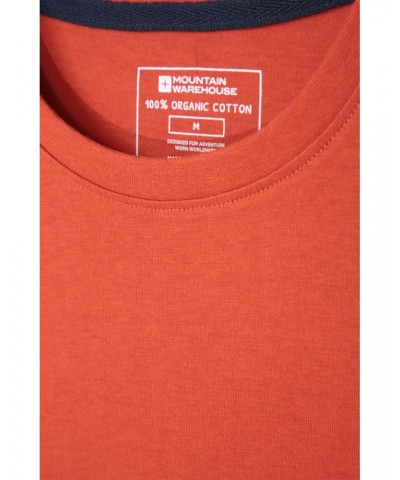 Eden Mens Organic Plain T-Shirt Rust $10.79 Tops