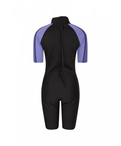 Shorty Womens 2.5/2mm Wetsuit Purple $43.34 Swimwear