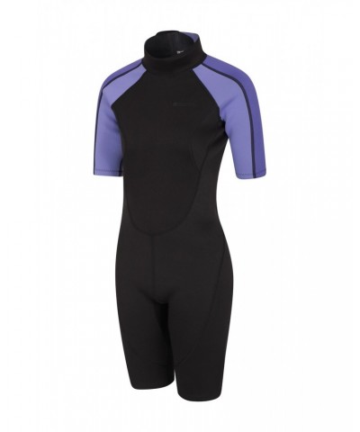 Shorty Womens 2.5/2mm Wetsuit Purple $43.34 Swimwear