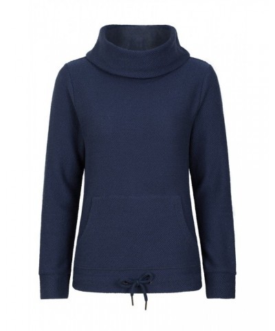 Cambridge Womens Cowl Neck Top Navy $20.51 Tops