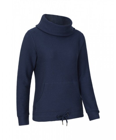 Cambridge Womens Cowl Neck Top Navy $20.51 Tops