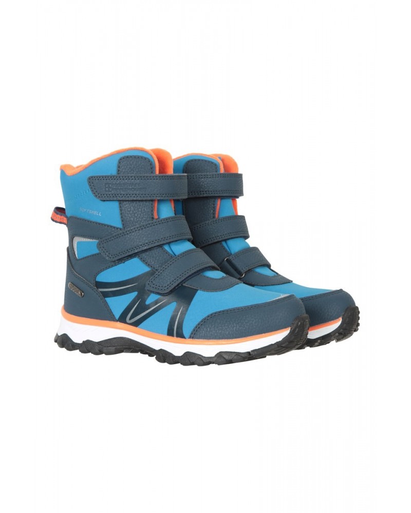 Slope Kids Softshell Adaptive Snow Boots Orange $26.40 Footwear