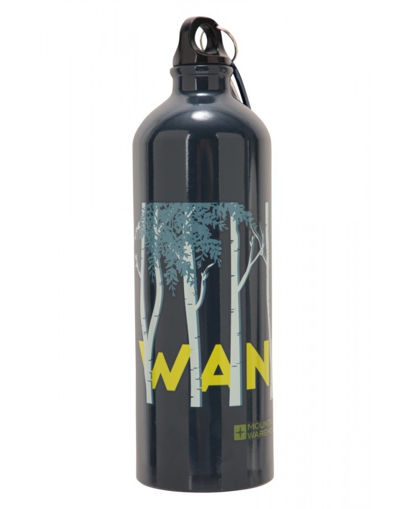 35 oz. Printed Metallic Bottle With Karabiner Dark Blue $11.39 Accessories